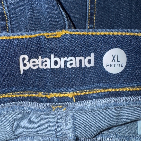 Betabrand Straight-Leg 4-Pocket Yoga Denim Dark Wash Size XL - Picture 7 of 8